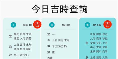 今日吉時表|【今日吉時查詢】吉時幾點、今日時辰吉凶